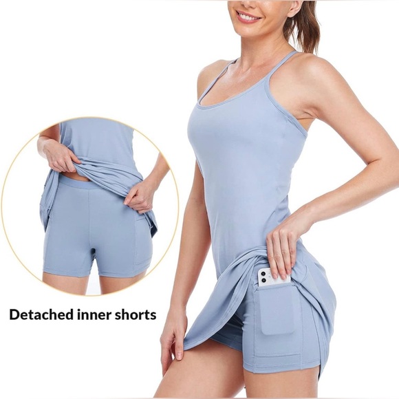 NWT Sleeveless Tennis/Golf Dress with Shorts Size Large - Picture 7 of 10